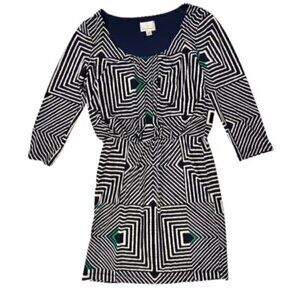 🎉PRICE REDUCED🎉 Donna Morgan Blue Blouson Shift Dress 4‎ Lined Office Casual